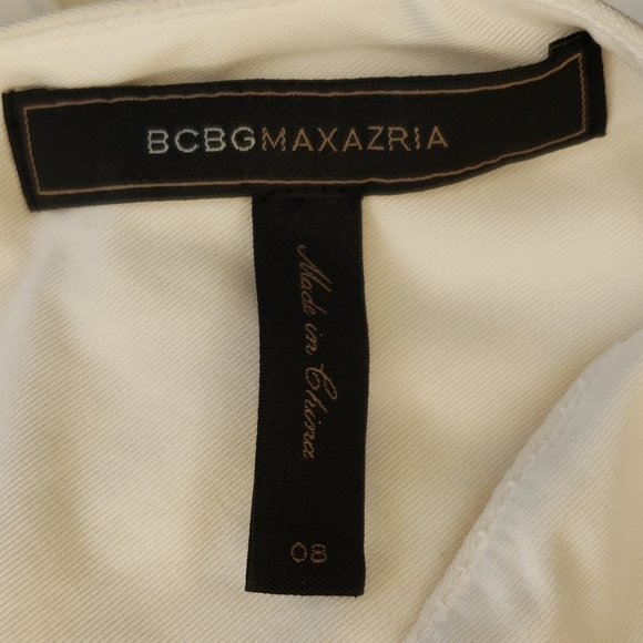 BCBGMaxazria "Renay" Off White Bodycon Dress - Picture 13 of 16